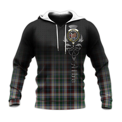 Printivon Innes Dress Tartan Crest Alba Celtic Hoodie