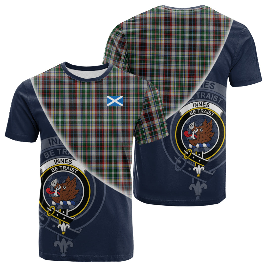 Printivon Innes Dress Tartan Scottish Crest T Shirt