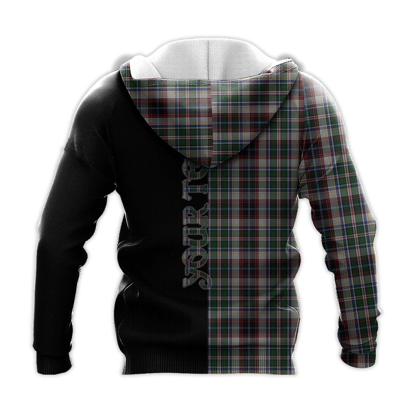 Printivon Innes Dress Tartan Personalize Half Hoodie