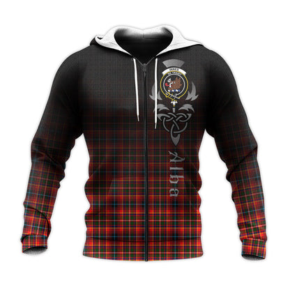 Printivon Innes Modern Tartan Crest Alba Celtic Hoodie