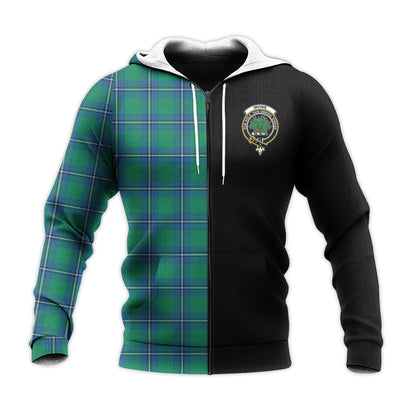 Printivon Irvine Ancient Tartan Personalize Half Hoodie
