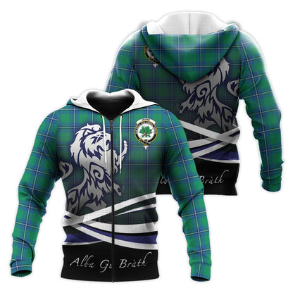 Printivon Irvine Ancient Tartan Scottish Lion Hoodie