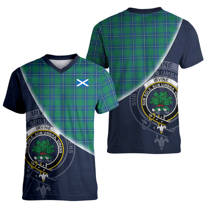 Printivon Irvine Ancient Tartan Scottish Crest T Shirt