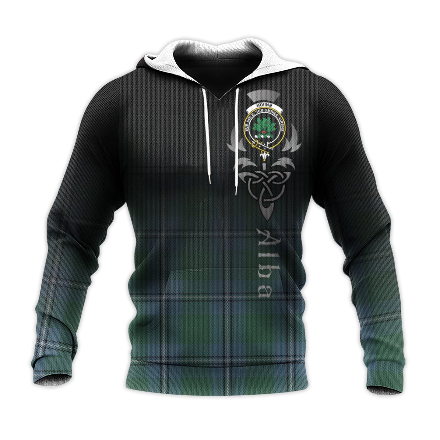 Printivon Irvine Of Drum Tartan Crest Alba Celtic Hoodie