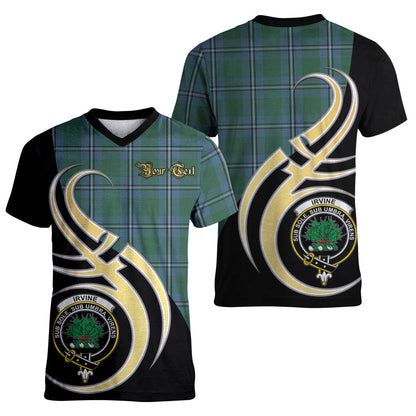 Printivon Irvine of Drum Tartan Crest Believe In Me T Shirt