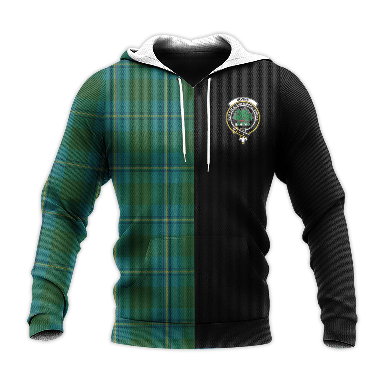 Printivon Irving Of Bonshaw Tartan Personalize Half Hoodie