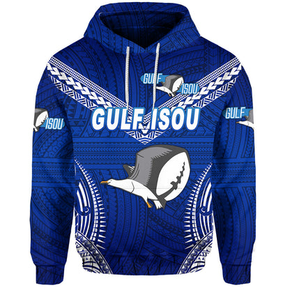 Papua New Guinea PRK Gulf Isou Hoodie Rugby Original Style Blue
