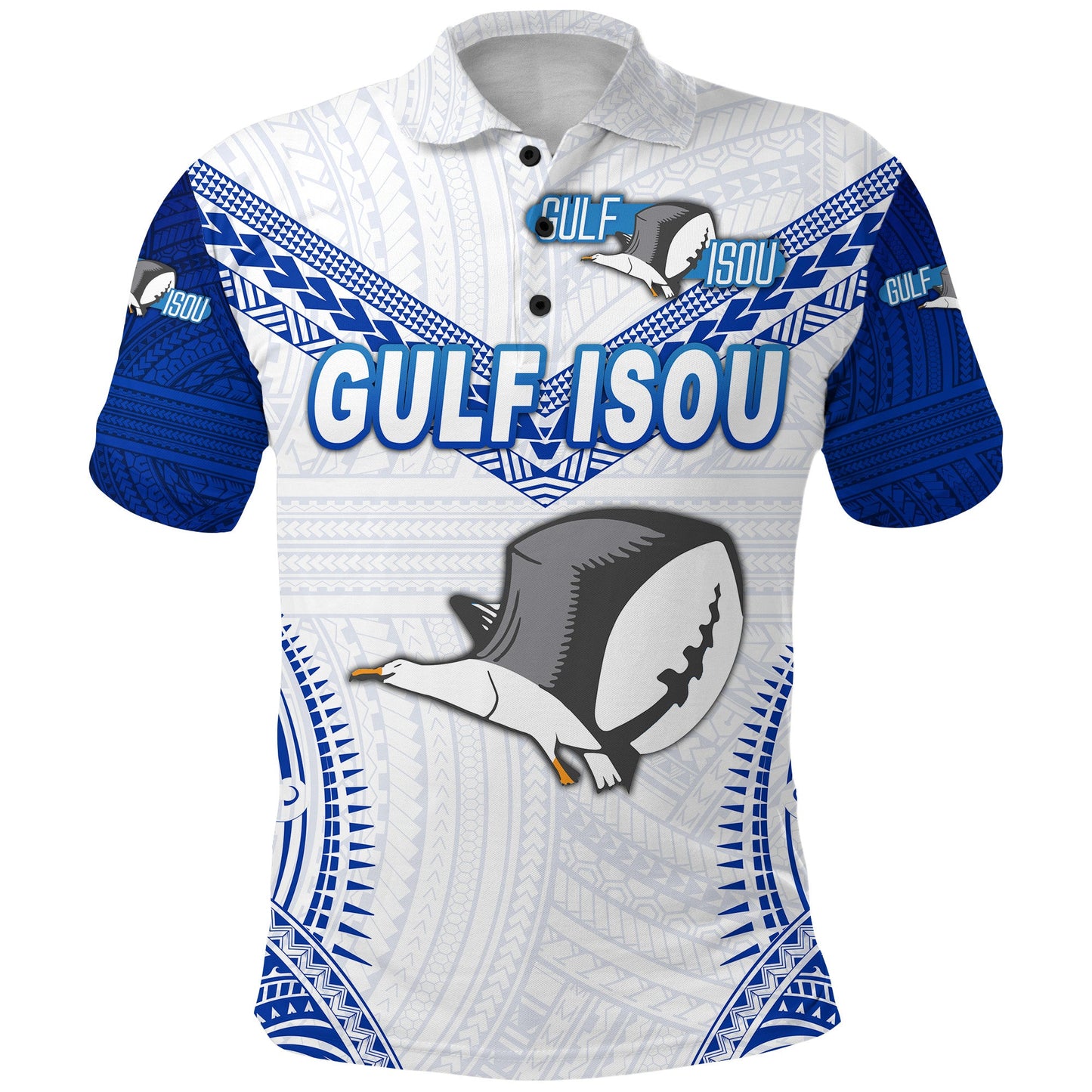 Papua New Guinea PRK Gulf Isou Polo Shirt Rugby Original Style - White