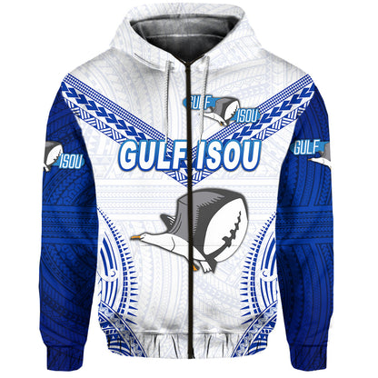 Papua New Guinea PRK Gulf Isou Zip Hoodie Rugby Original Style White