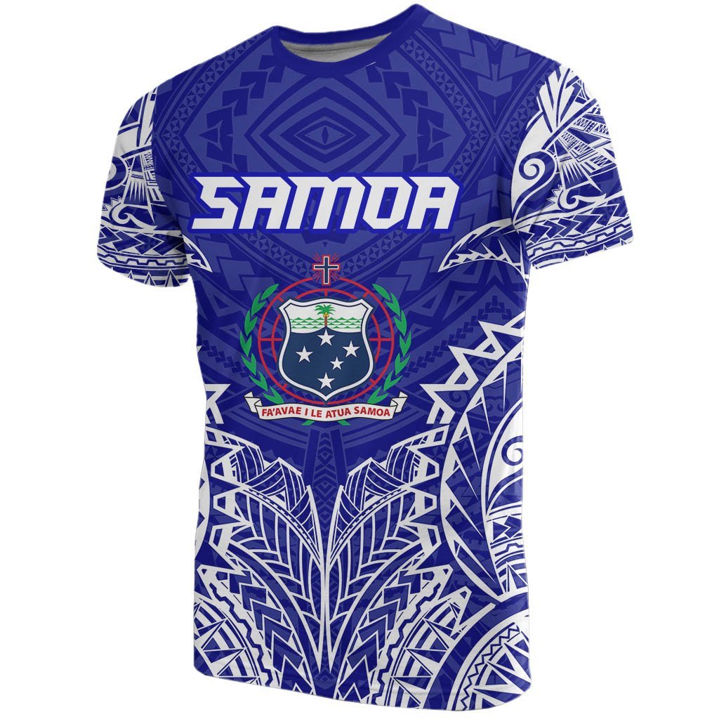 Samoa Premium T - Shirt - Samoa Coat Of Arms Polynesian Tattoo