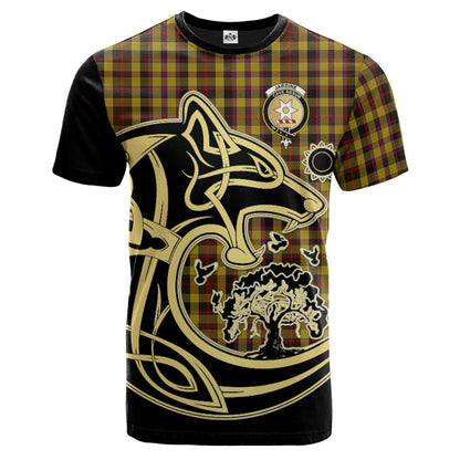 Printivon Jardine Crest Celtic Wolf Tartan T Shirt Custom Your Text