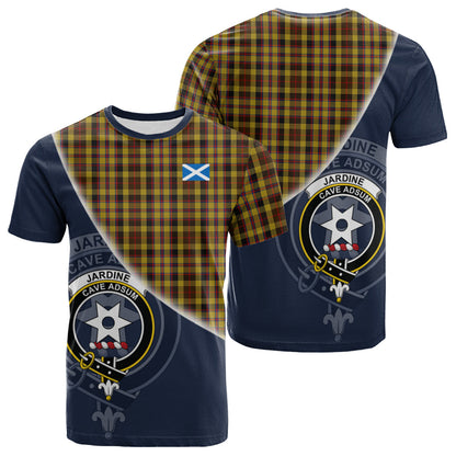 Printivon Jardine Tartan Scottish Crest T Shirt