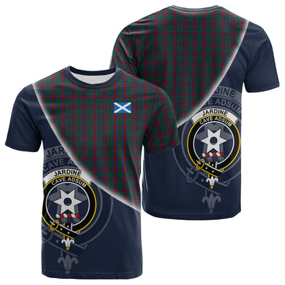 Printivon Jardine Dress Tartan Scottish Crest T Shirt