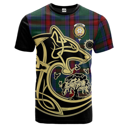 Printivon Jardine Dress Crest Celtic Wolf Tartan T Shirt Custom Your Text