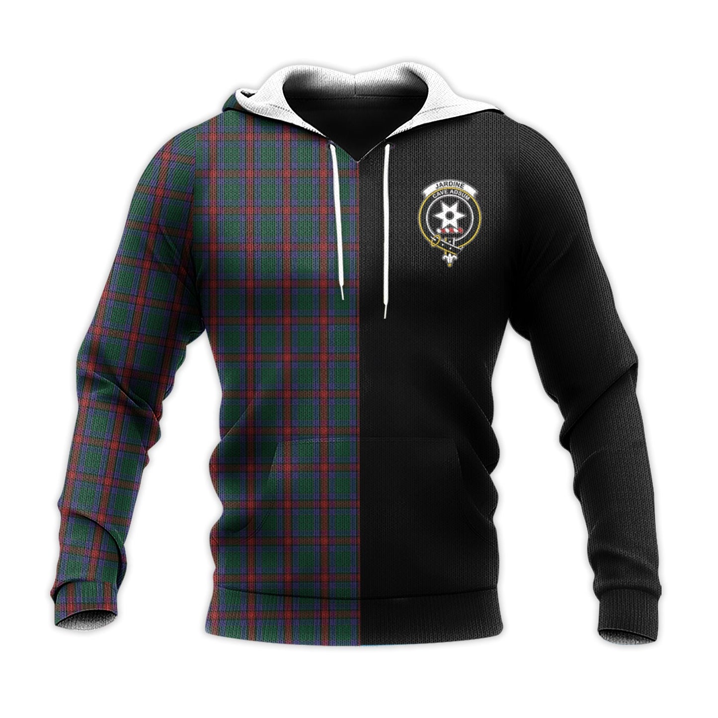 Printivon Jardine Dress Tartan Personalize Half Hoodie