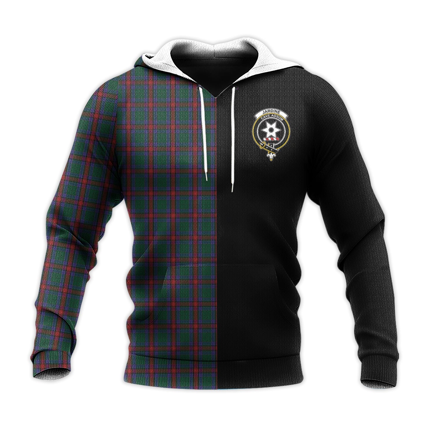 Printivon Jardine Dress Tartan Personalize Half Hoodie