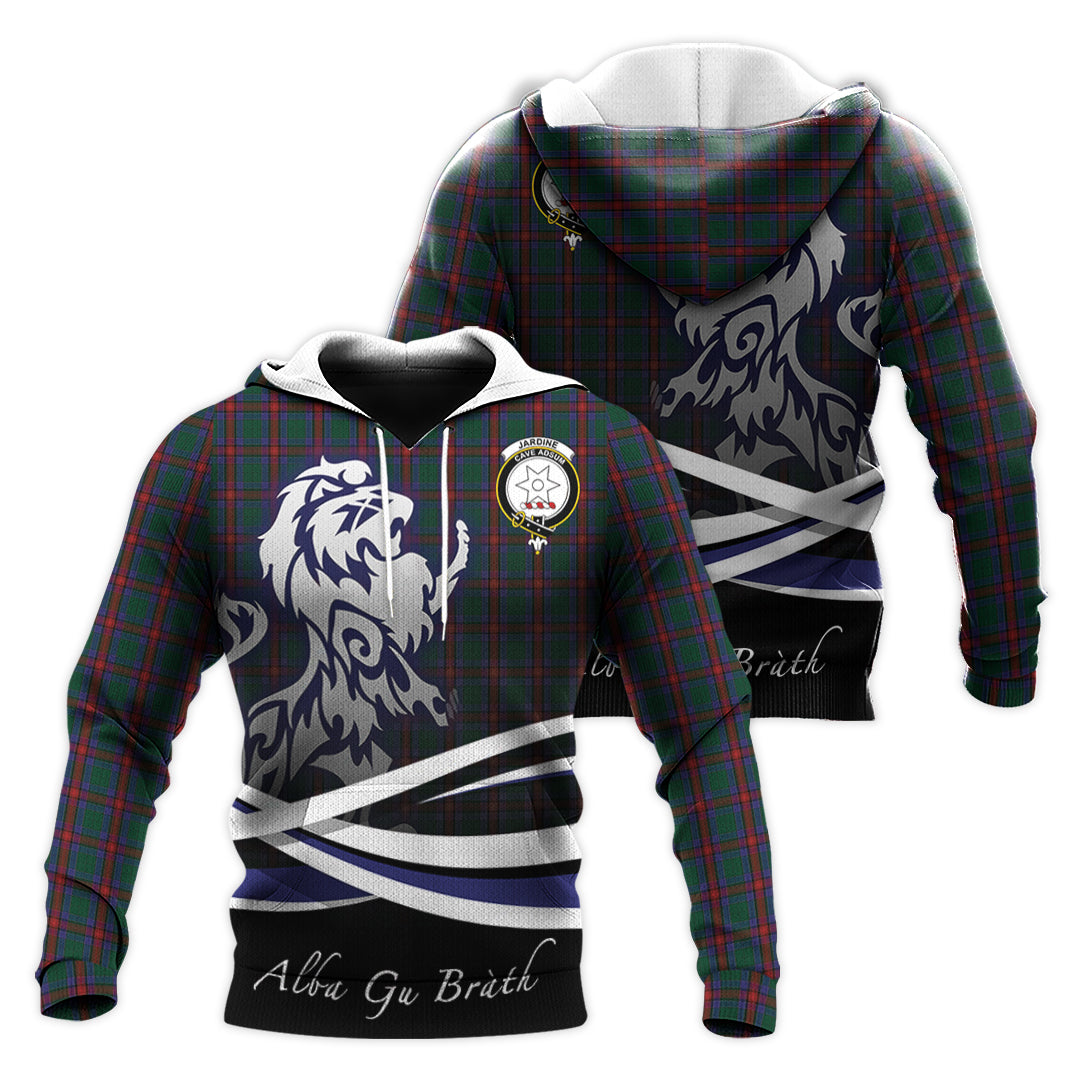 Printivon Jardine Dress Tartan Scottish Lion Hoodie