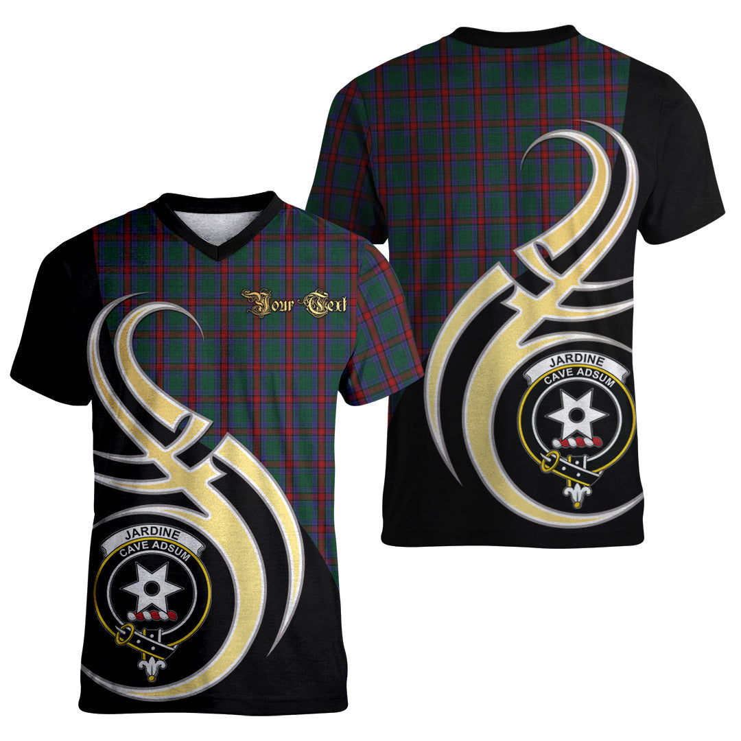 Printivon Jardine Dress Tartan Crest Believe In Me T Shirt
