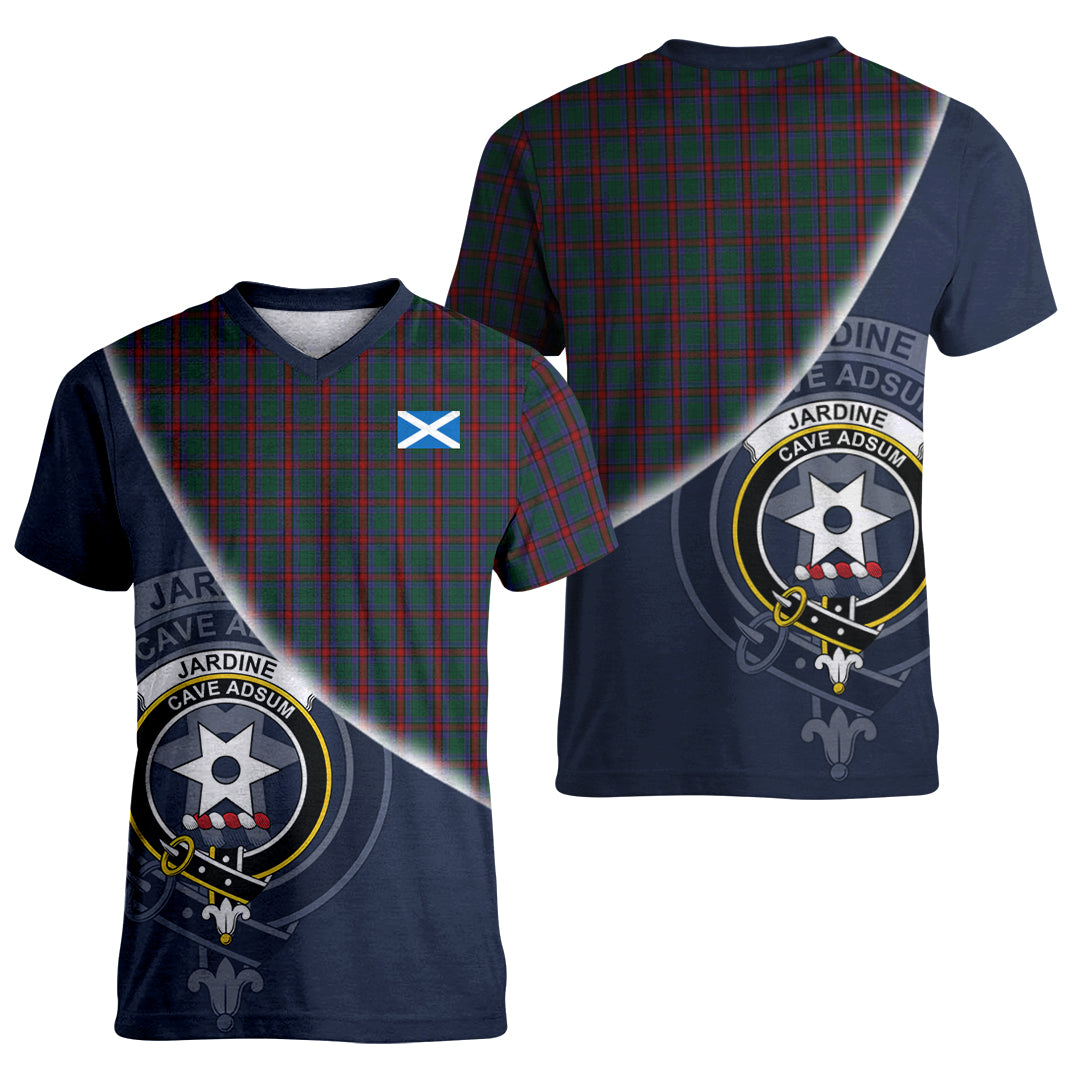 Printivon Jardine Dress Tartan Scottish Crest T Shirt