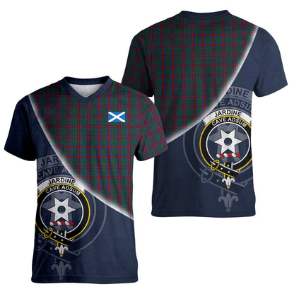Printivon Jardine Dress Tartan Scottish Crest T Shirt