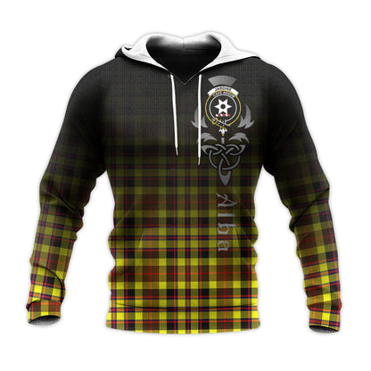 Printivon Jardine Modern Tartan Crest Alba Celtic Hoodie
