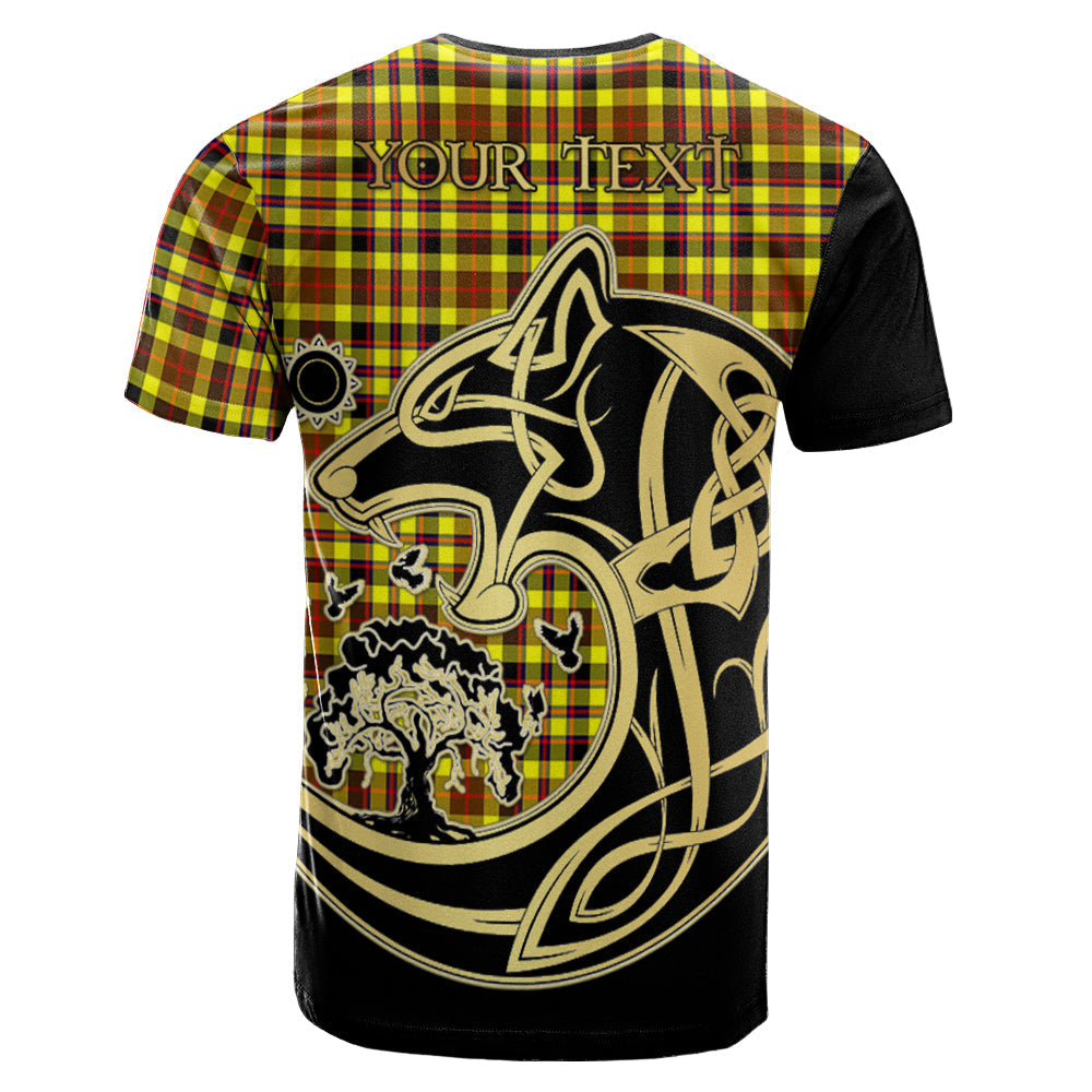 Printivon Jardine Modern Crest Celtic Wolf Tartan T Shirt Custom Your Text