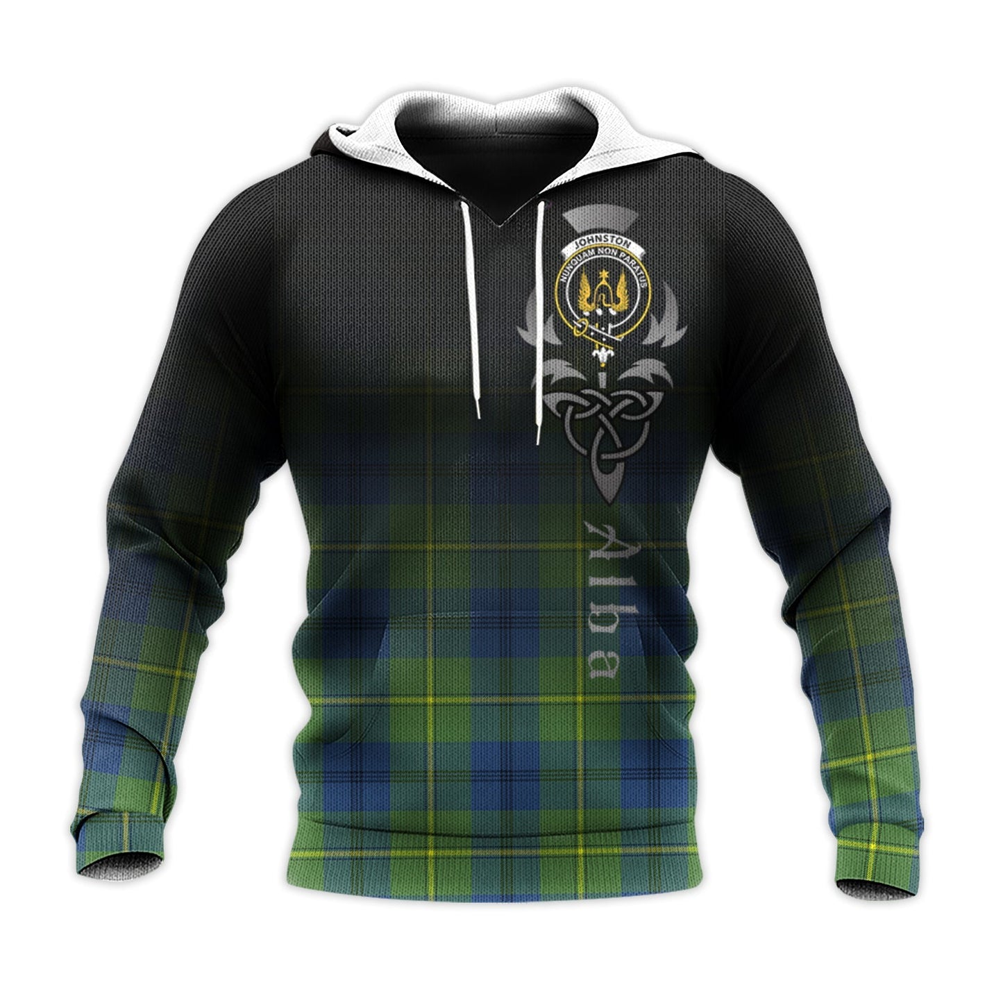 Printivon Johnston Ancient Tartan Crest Alba Celtic Hoodie