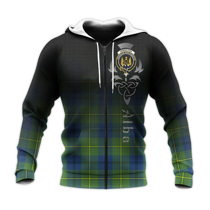 Printivon Johnston Ancient Tartan Crest Alba Celtic Hoodie