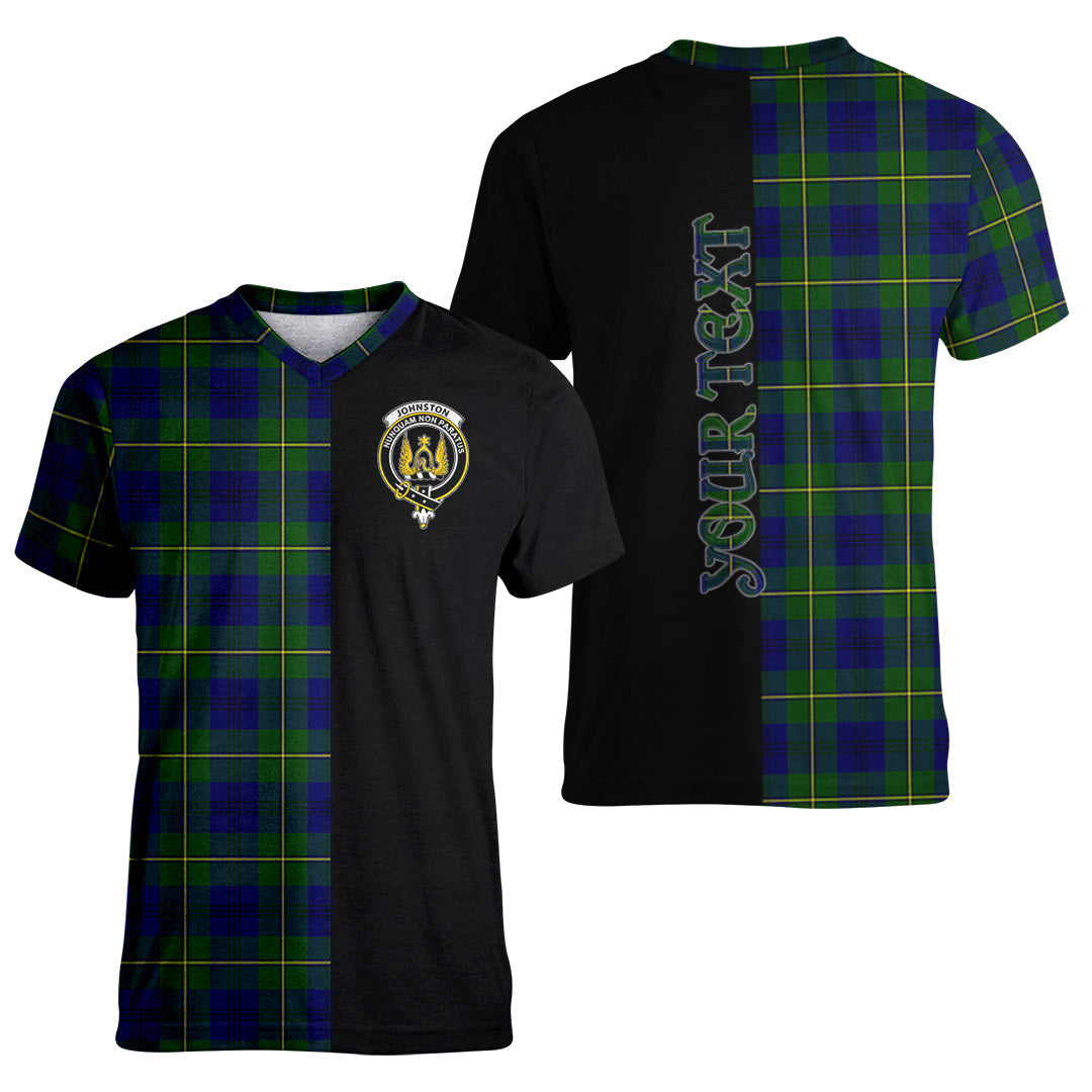 Printivon Johnston Modern Tartan Personalize Half T shirt