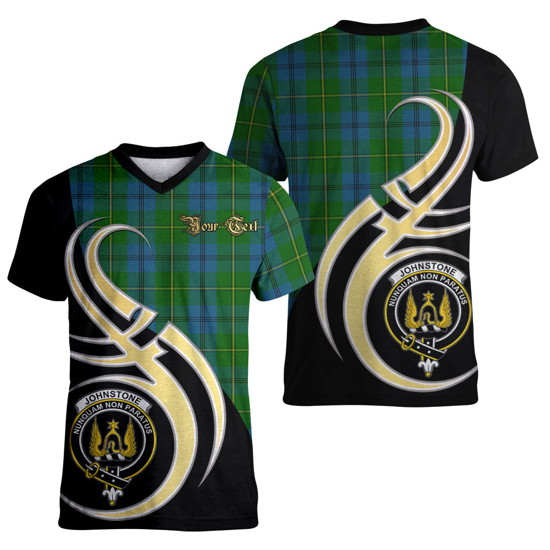 Printivon Johnstone Tartan Crest Believe In Me T Shirt