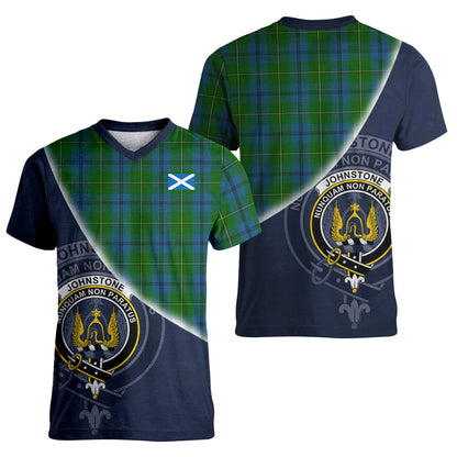 Printivon Johnstone Tartan Scottish Crest T Shirt