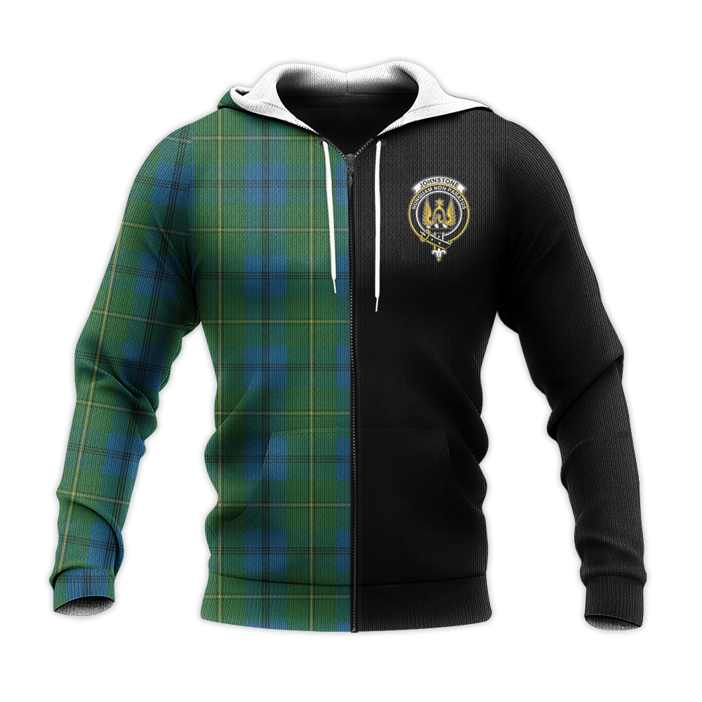 Printivon Johnstone Tartan Personalize Half Hoodie