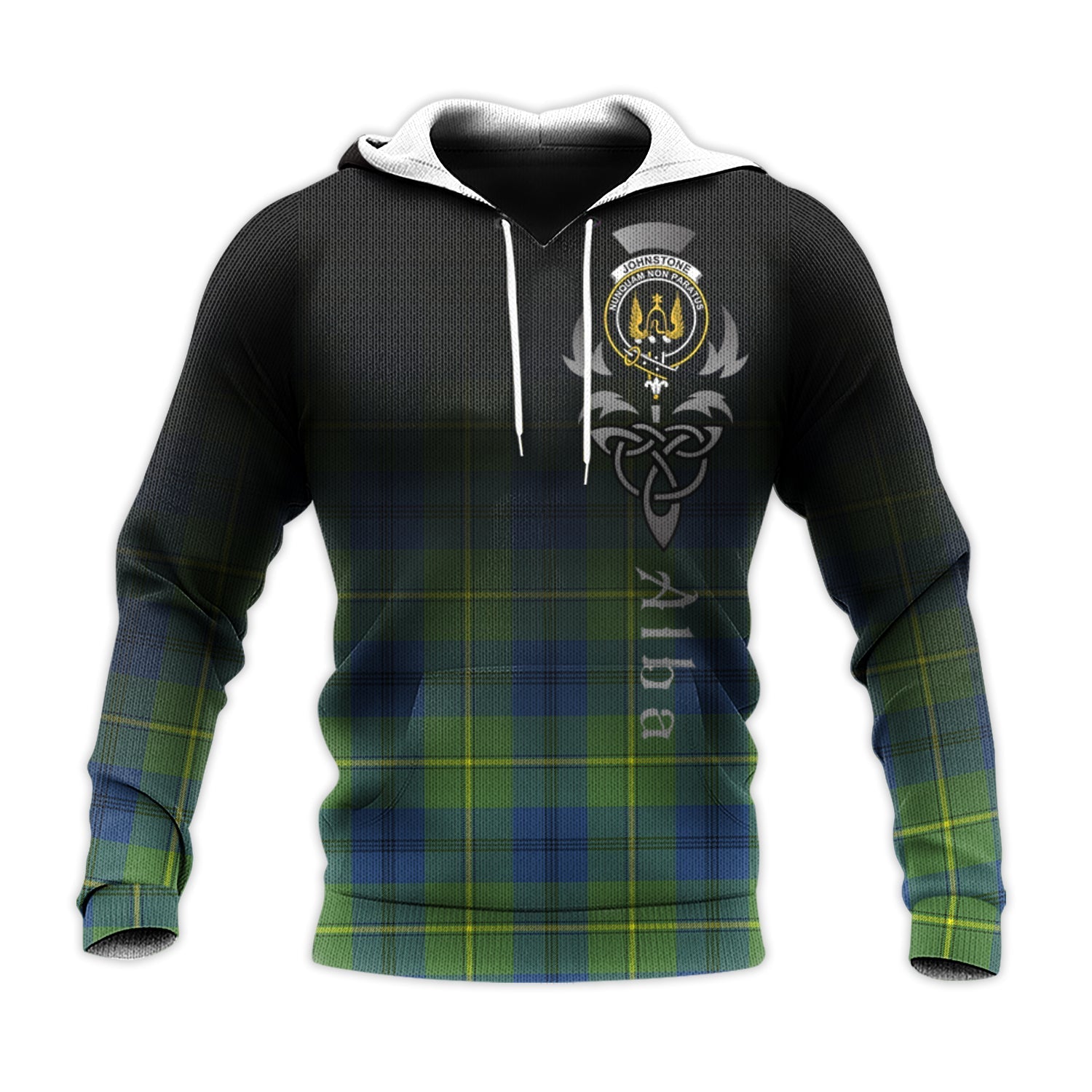 Printivon Johnstone Ancient Tartan Crest Alba Celtic Hoodie