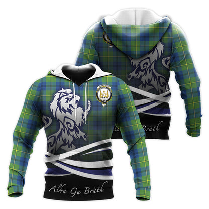 Printivon Johnstone Ancient Tartan Scottish Lion Hoodie