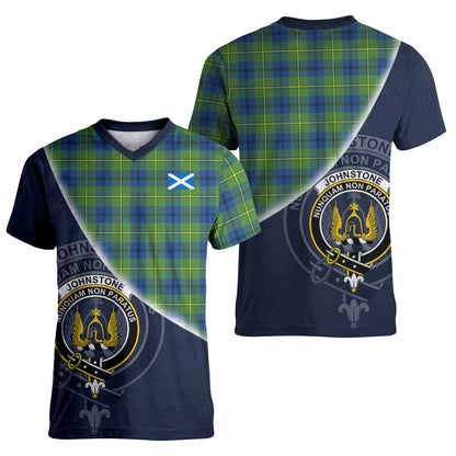 Printivon Johnstone Ancient Tartan Scottish Crest T Shirt