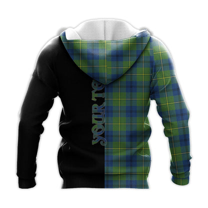 Printivon Johnstone Ancient Tartan Personalize Half Hoodie