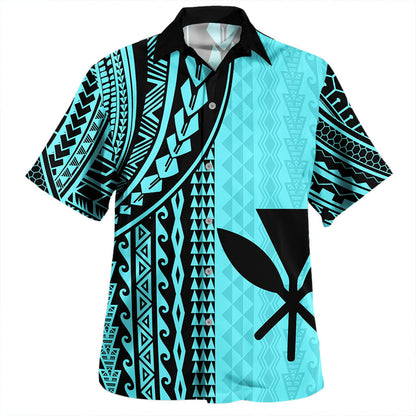 Hawaii Hawaiian Shirt Kanaka Maoli Polynesian Tattoo Island Blue Hawaii Shirt