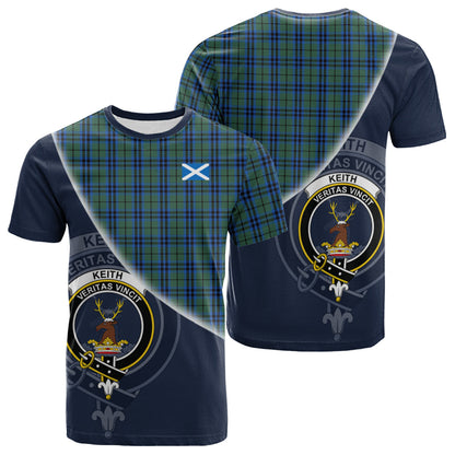 Printivon Keith Tartan Scottish Crest T Shirt