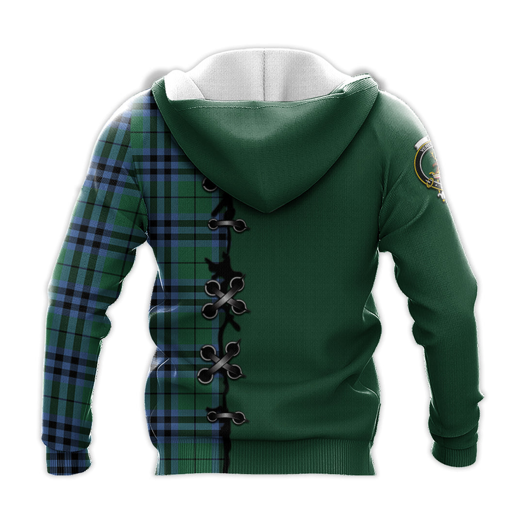 Printivon Keith Ancient Tartan Hoodie Lion Rampant And Celtic Thistle Style