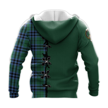Printivon Keith Ancient Tartan Hoodie Lion Rampant And Celtic Thistle Style