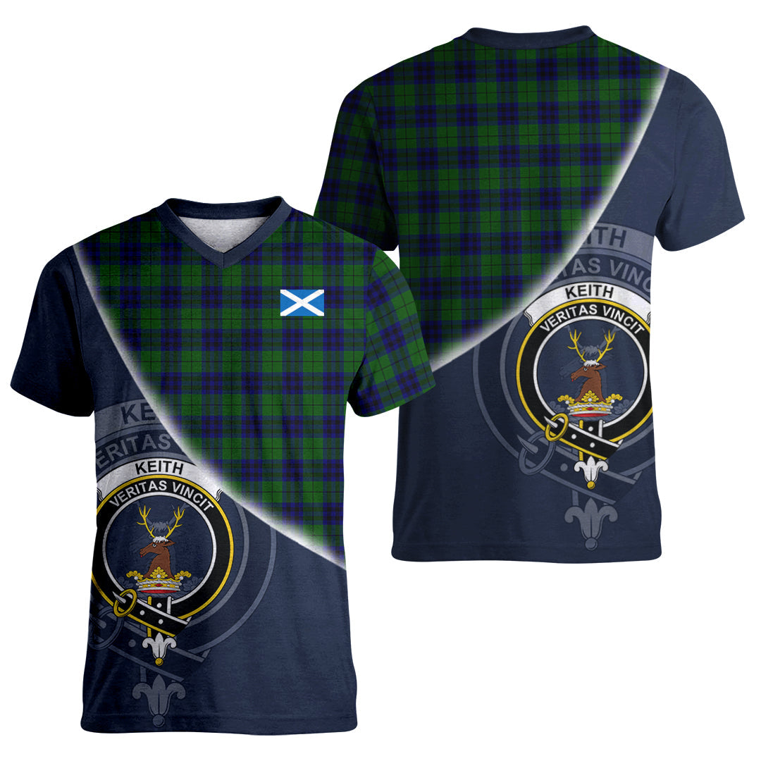 Printivon Keith Modern Tartan Scottish Crest T Shirt