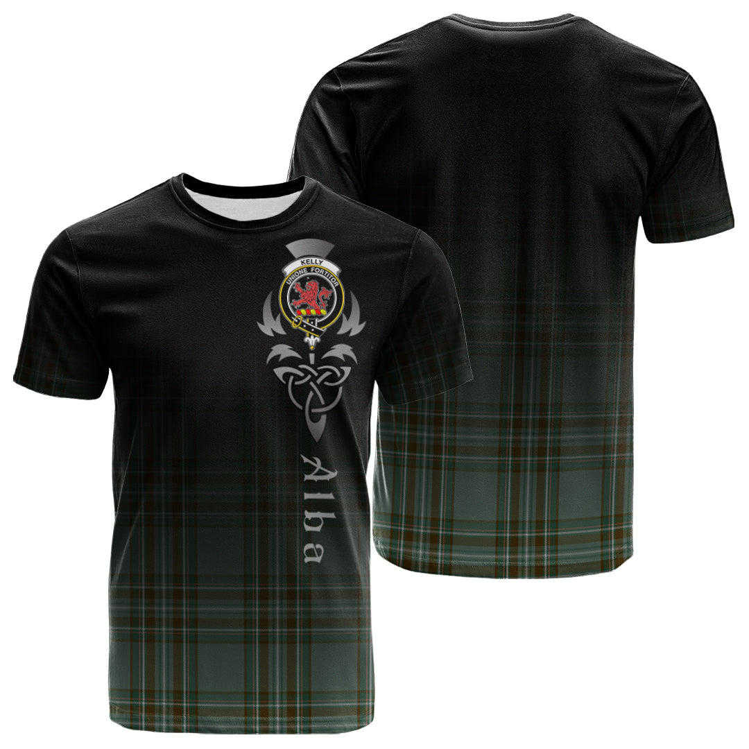 Printivon Kelly Dress Tartan Crest Alba Celtic T Shirt