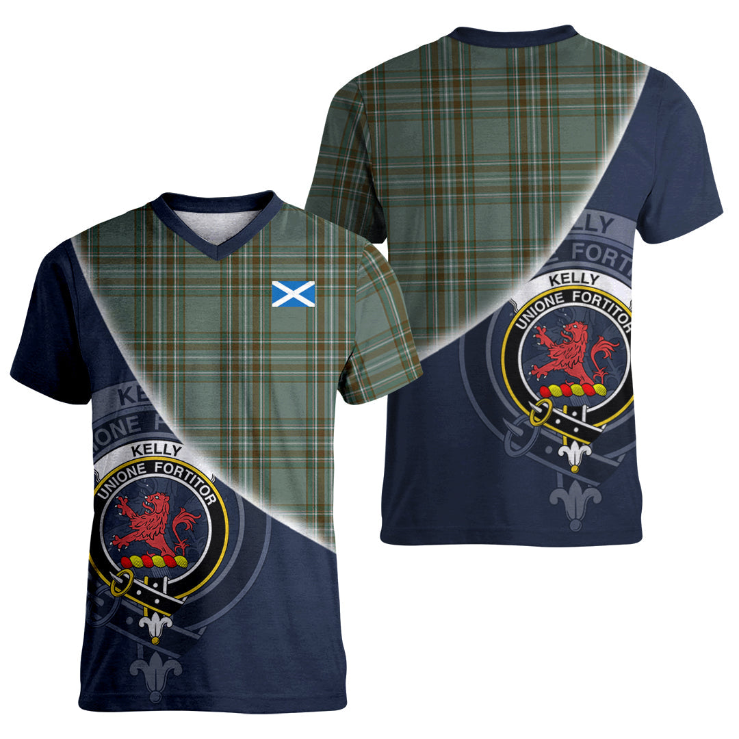 Printivon Kelly Dress Tartan Scottish Crest T Shirt
