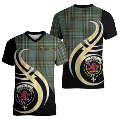 Printivon Kelly Dress Tartan Crest Believe In Me T Shirt