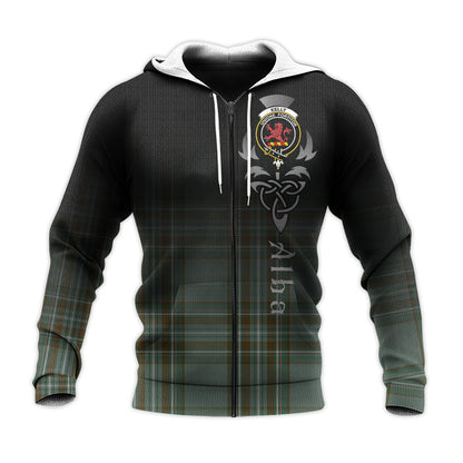 Printivon Kelly Dress Tartan Crest Alba Celtic Hoodie