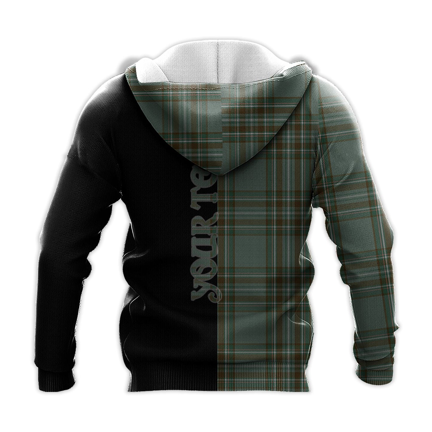 Printivon Kelly Dress Tartan Personalize Half Hoodie