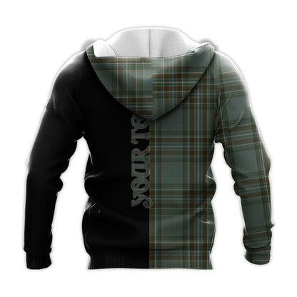 Printivon Kelly Dress Tartan Personalize Half Hoodie