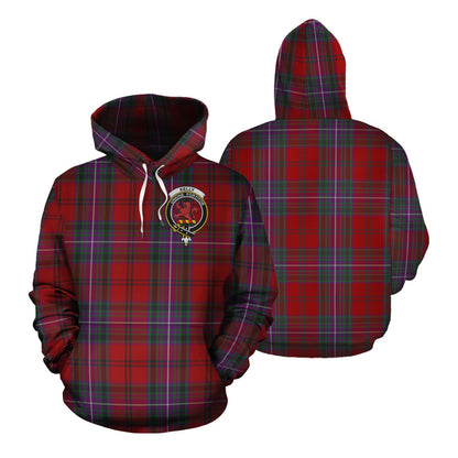 Printivon Kelly Of Sleat Red Tartan Hoodie
