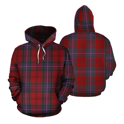 Printivon Kelly Of Sleat Red Tartan Hoodie