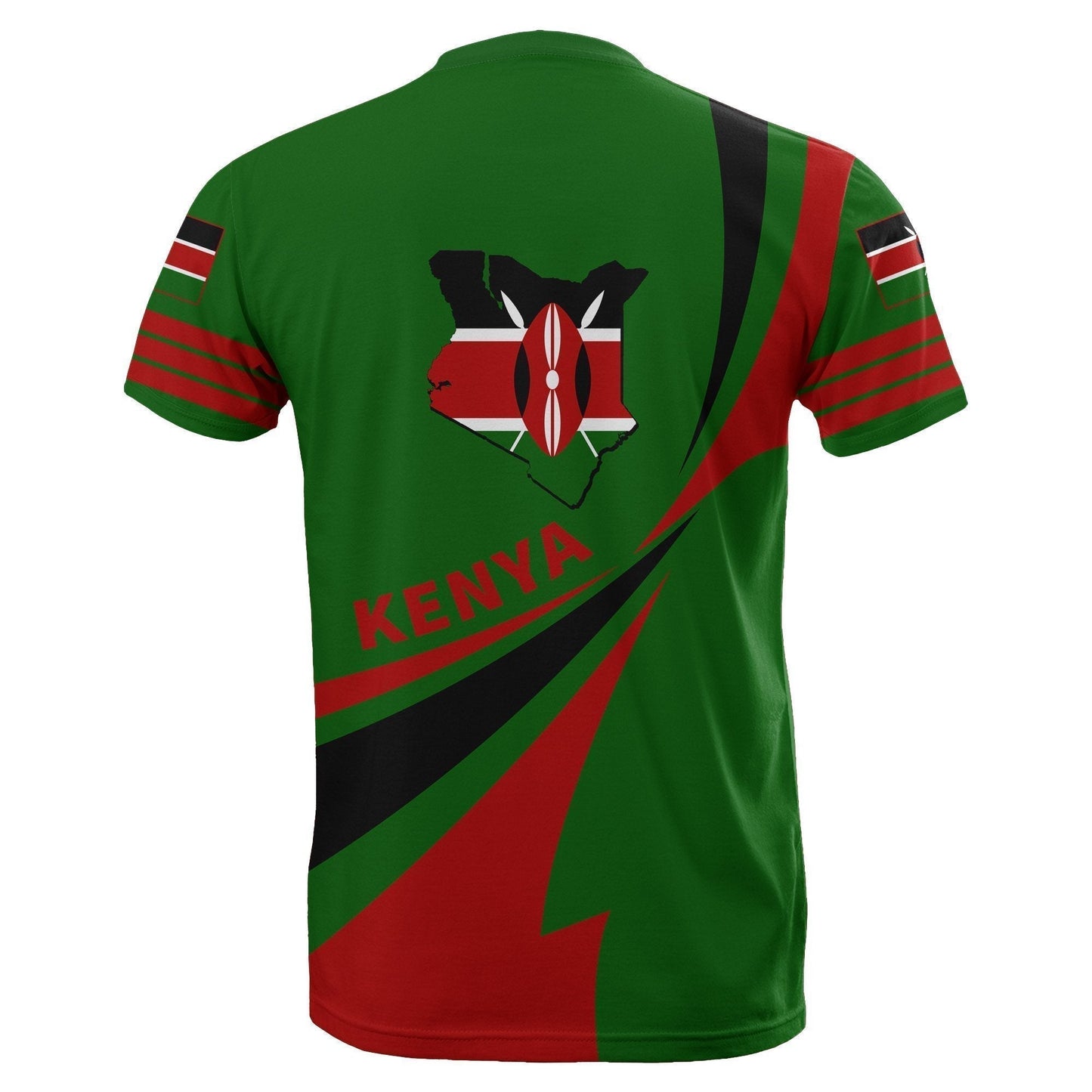 African T Shirt Kenya Tee Flag Doma Style